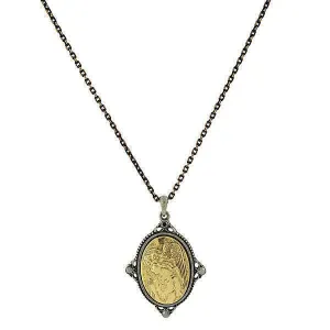 Symbols Of Faith Guardian Angel Pendant Necklace 16"   3" Extender 1928 Jewelry