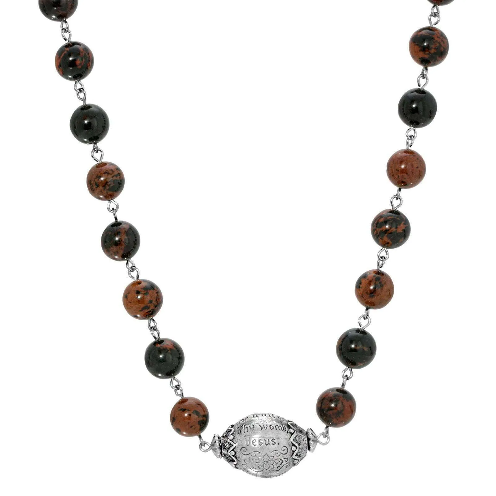 Symbols Of Faith Hail Mary Beaded Prayer Necklace 15"   3" Extender 1928 Jewelry
