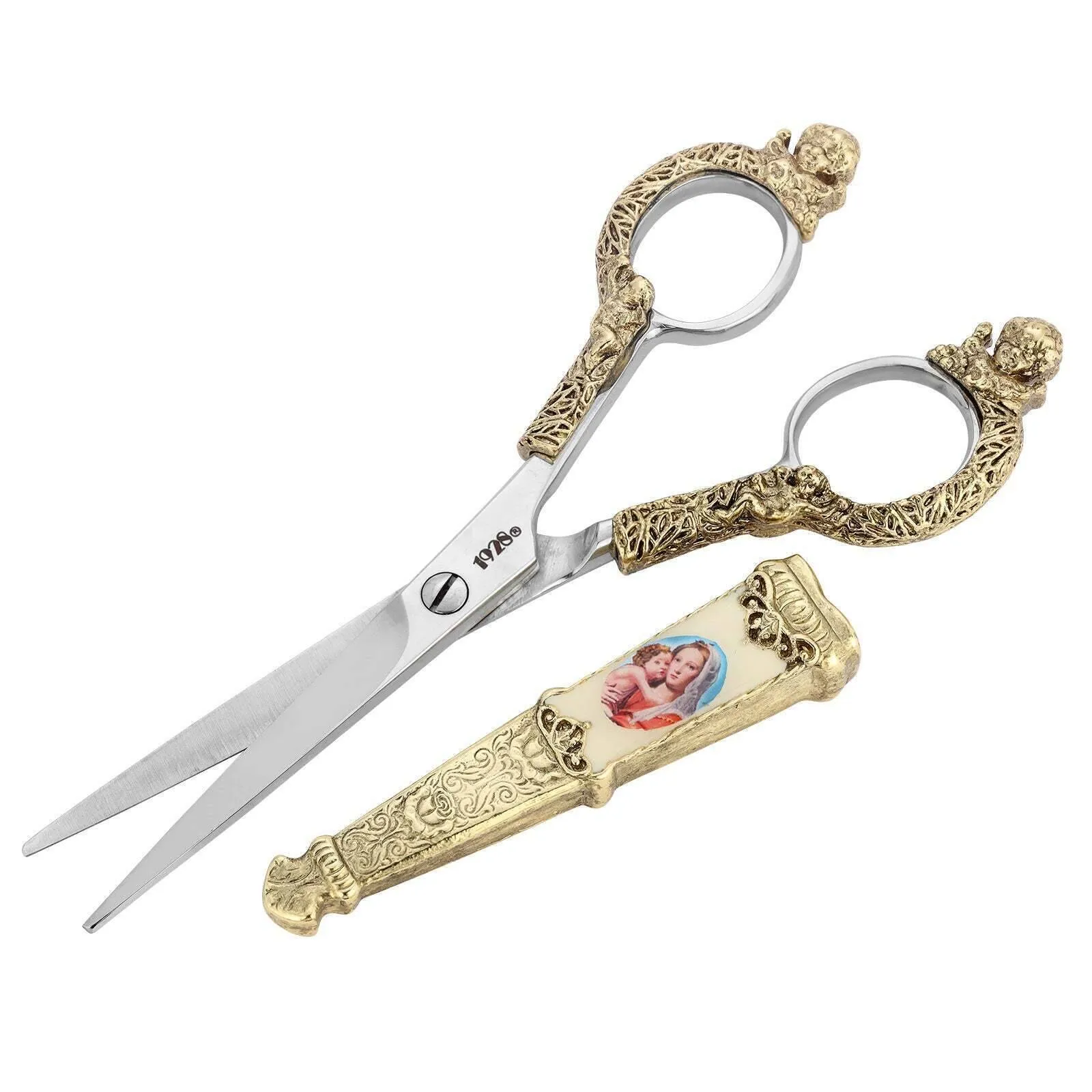 Symbols Of Faith Mother, Child & Cherub Scissors 1928 Jewelry