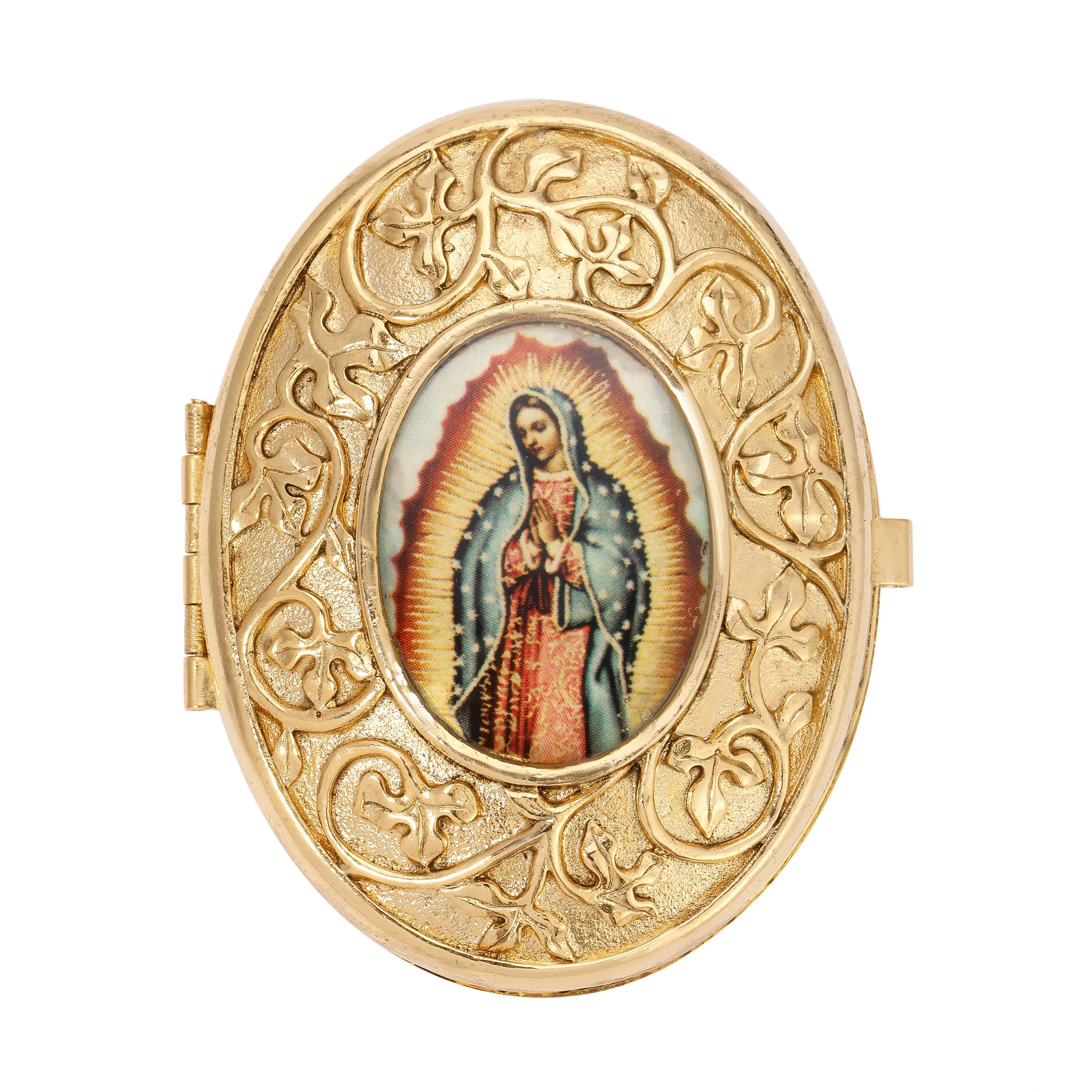 Symbols Of Faith Our Lady of Guadalupe Pill Box 1928 Jewelry
