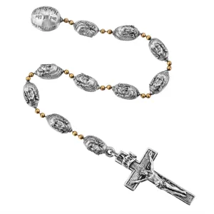 Symbols Of Faith Pewter Our Father Creed Hand Rosary 1928 Jewelry