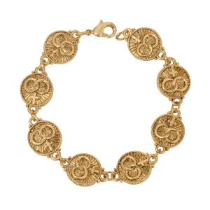 Symbols Of Faith Radiant Cross and Interlinking Rings Bracelet 1928 Jewelry