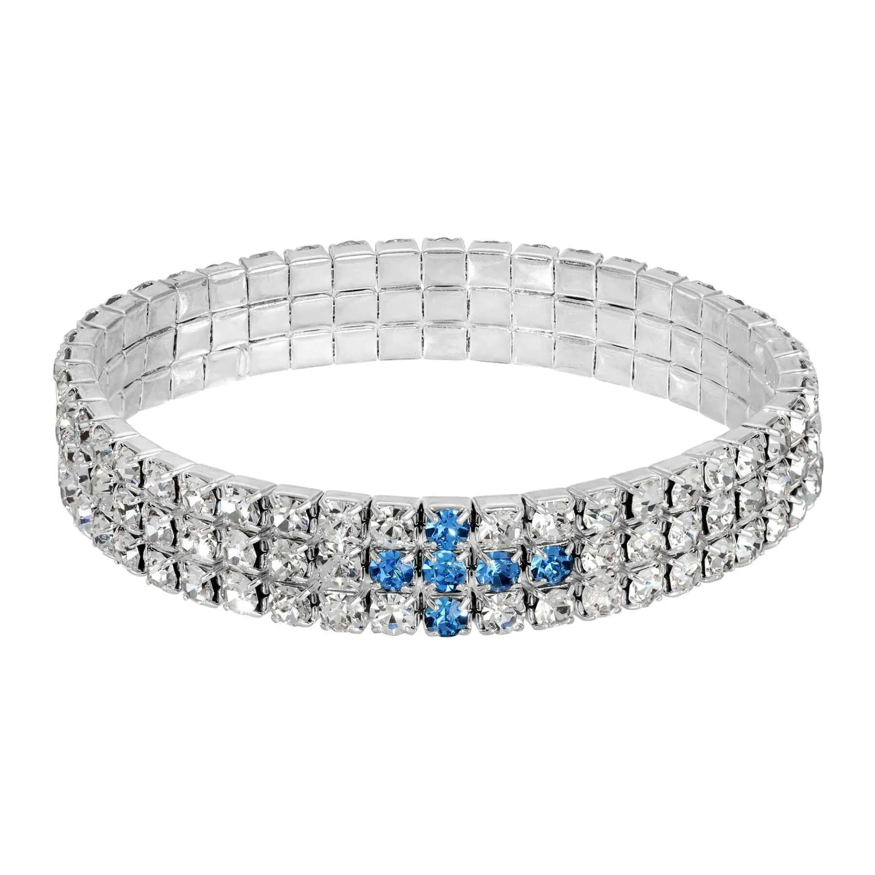 Symbols Of Faith Rhinestone Cross Stretch Bracelet 1928 Jewelry