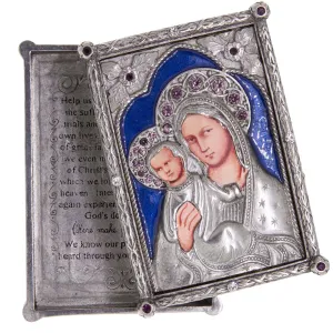 Symbols Of Faith Sapphire Rosary Amethyst Crystal Box 1928 Jewelry