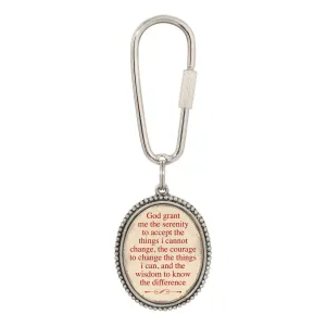 Symbols Of Faith Serenity Prayer Carabiner Key Chain 1928 Jewelry