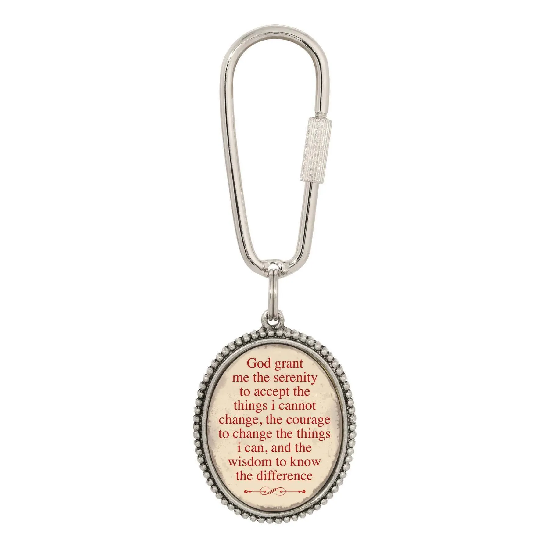 Symbols Of Faith Serenity Prayer Carabiner Key Chain 1928 Jewelry