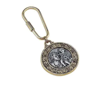 Symbols Of Faith St. Christopher Carabiner Key Chain 1928 Jewelry