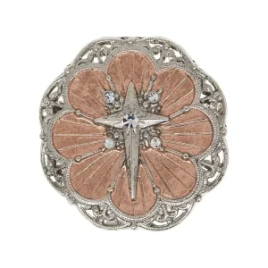 Symbols Of Faith Two Tone Cross Medallion Pin 1928 Jewelry