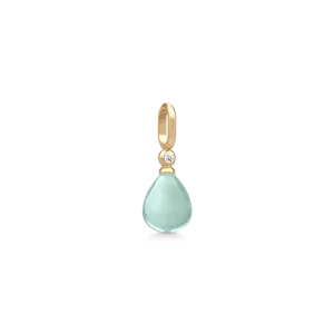 Tasha Aqua Green Amethyst Gold Plated Pendant
