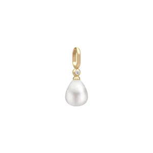 Tasha White Pearl Gold Plated Pendant