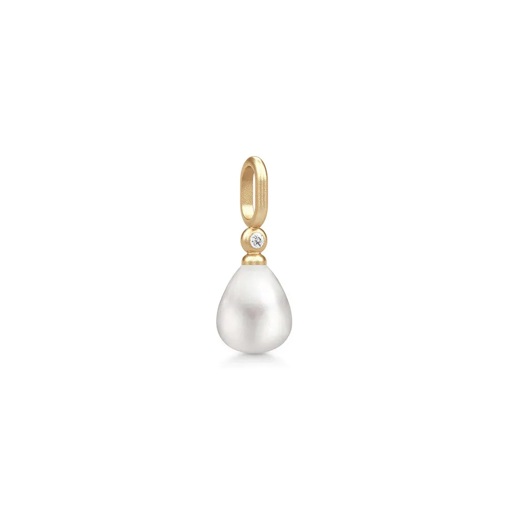 Tasha White Pearl Gold Plated Pendant