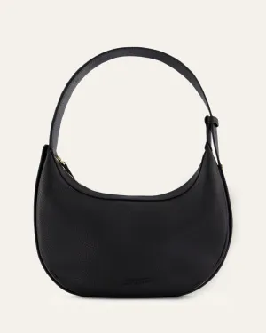 TAYA SHOULDER BAG BLACK LEATHER Jo Mercer