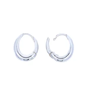 Teardrop Huggie Hoops