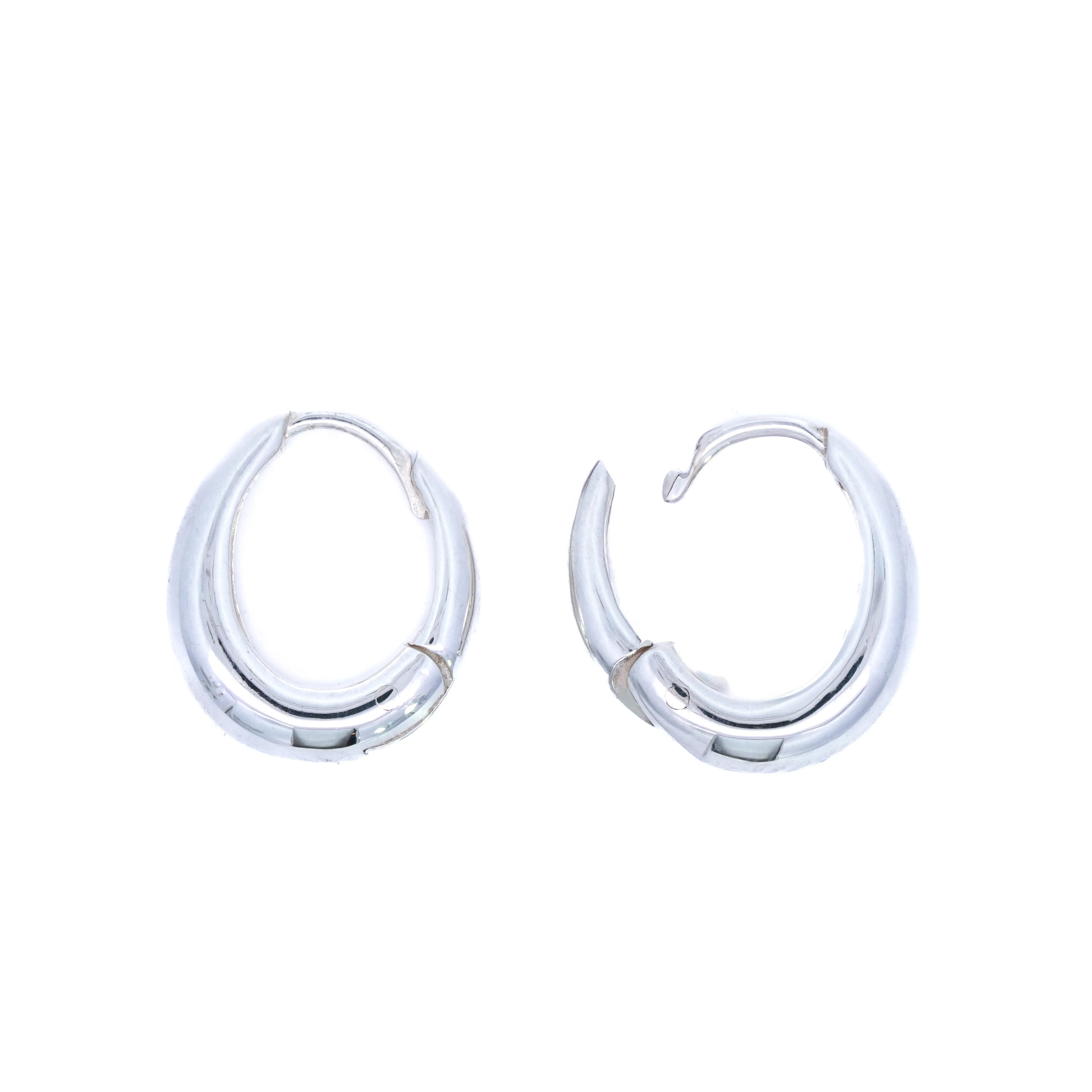 Teardrop Huggie Hoops