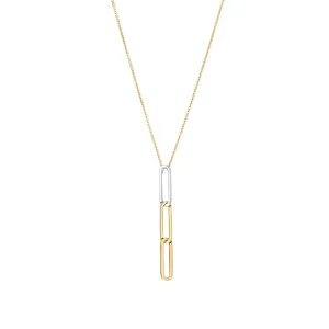 The breath 18K Gold & Silver Necklace