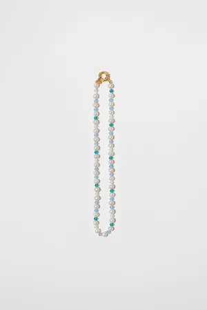 The Ocean Pearl 18K Gold Plated Choker w. Beads & Pearls