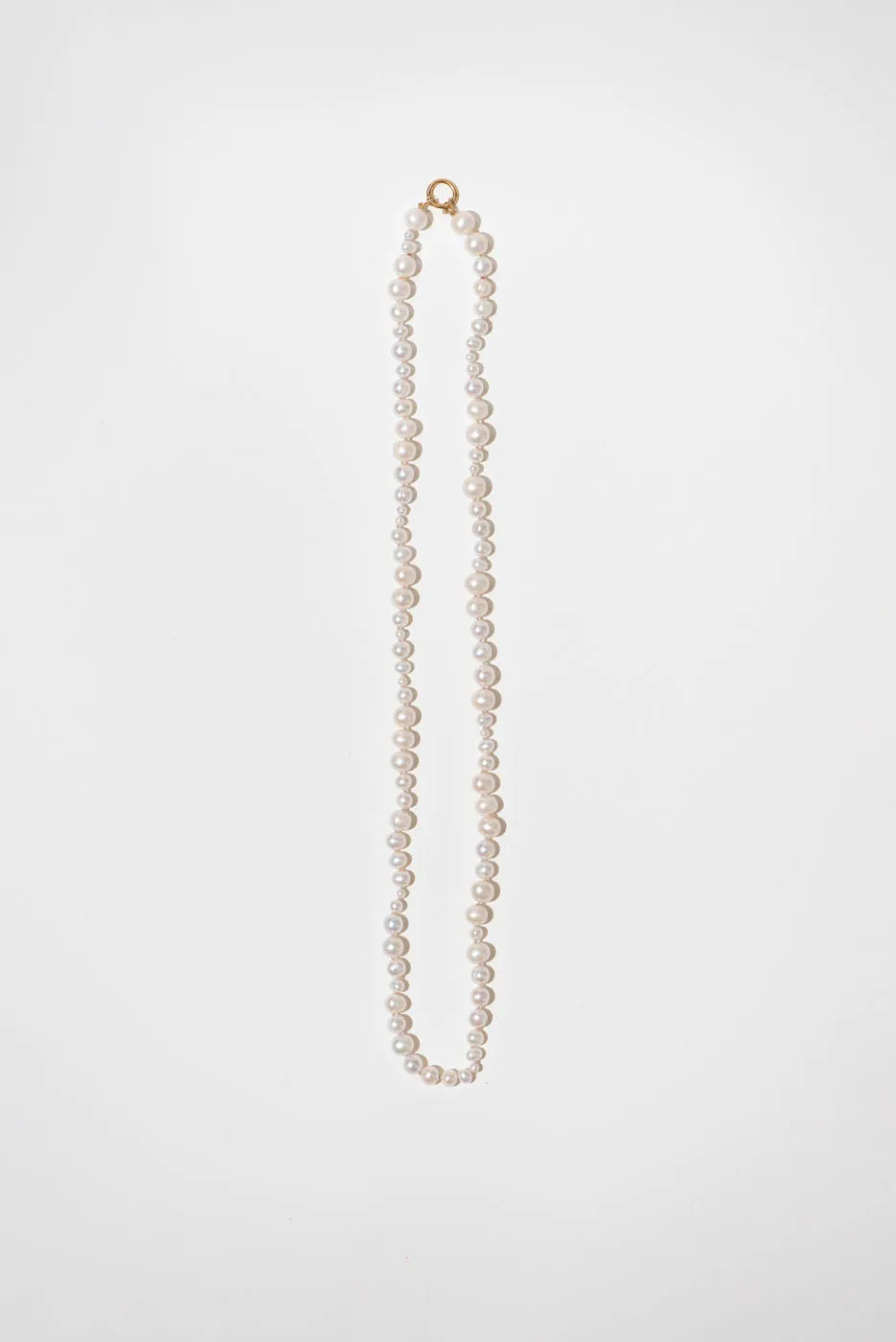 The Pearl Variation Beach 18K Gold Plated Long Necklace w. Pearls