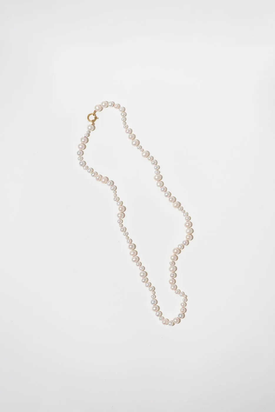 The Pearl Variation Beach 18K Gold Plated Short Necklace w. Pearls