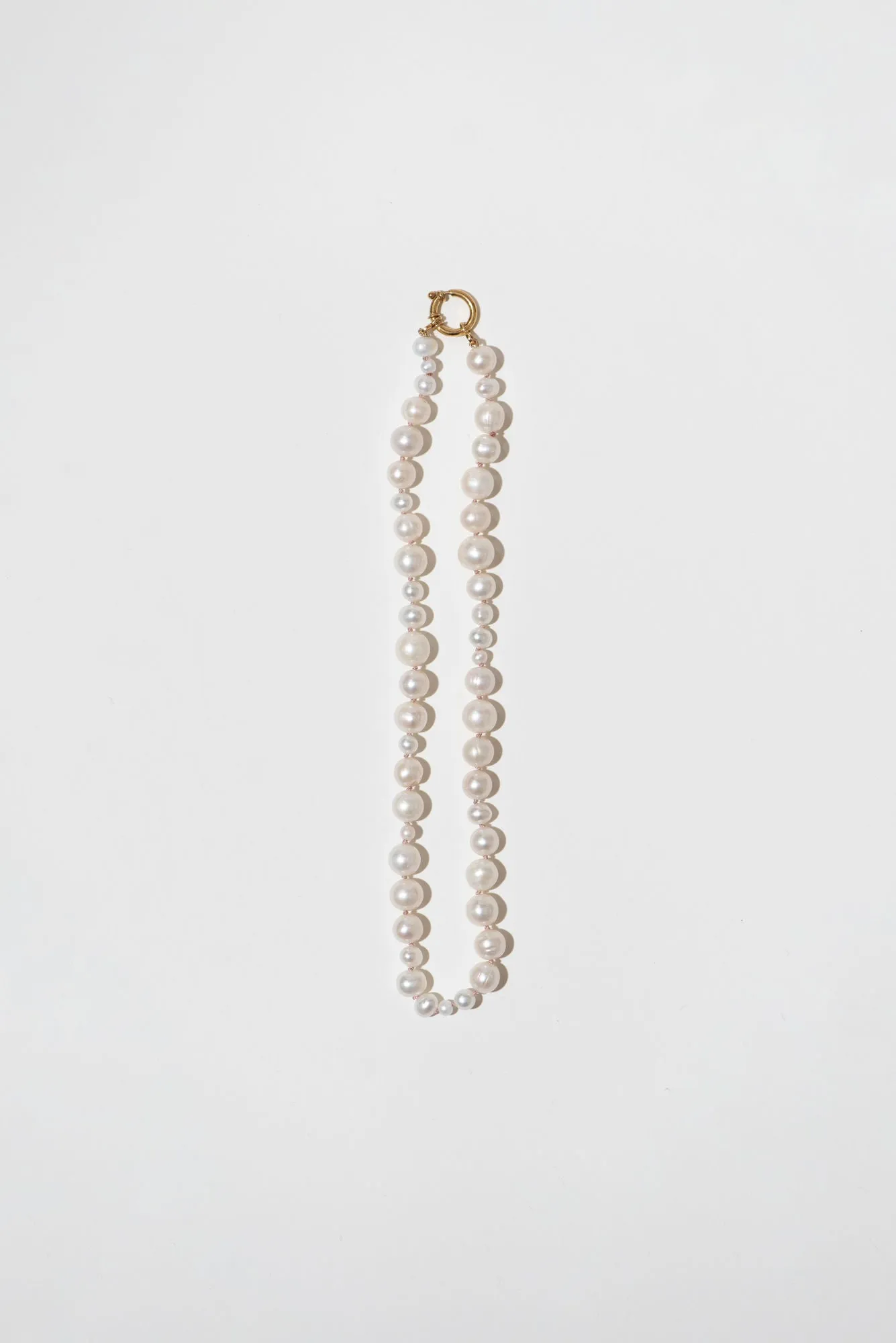 The Pearl Variation Beach 18K Gold Plated Short Necklace w. Pearls