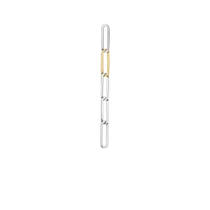 The sigh V 18K Silver & Gold Earring