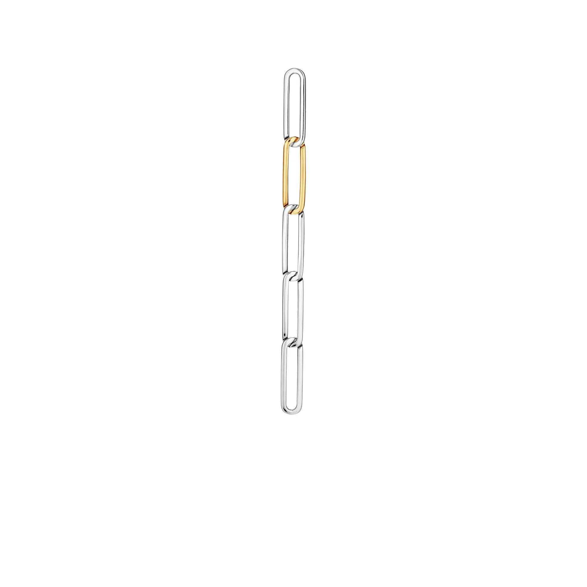 The sigh V 18K Silver & Gold Earring