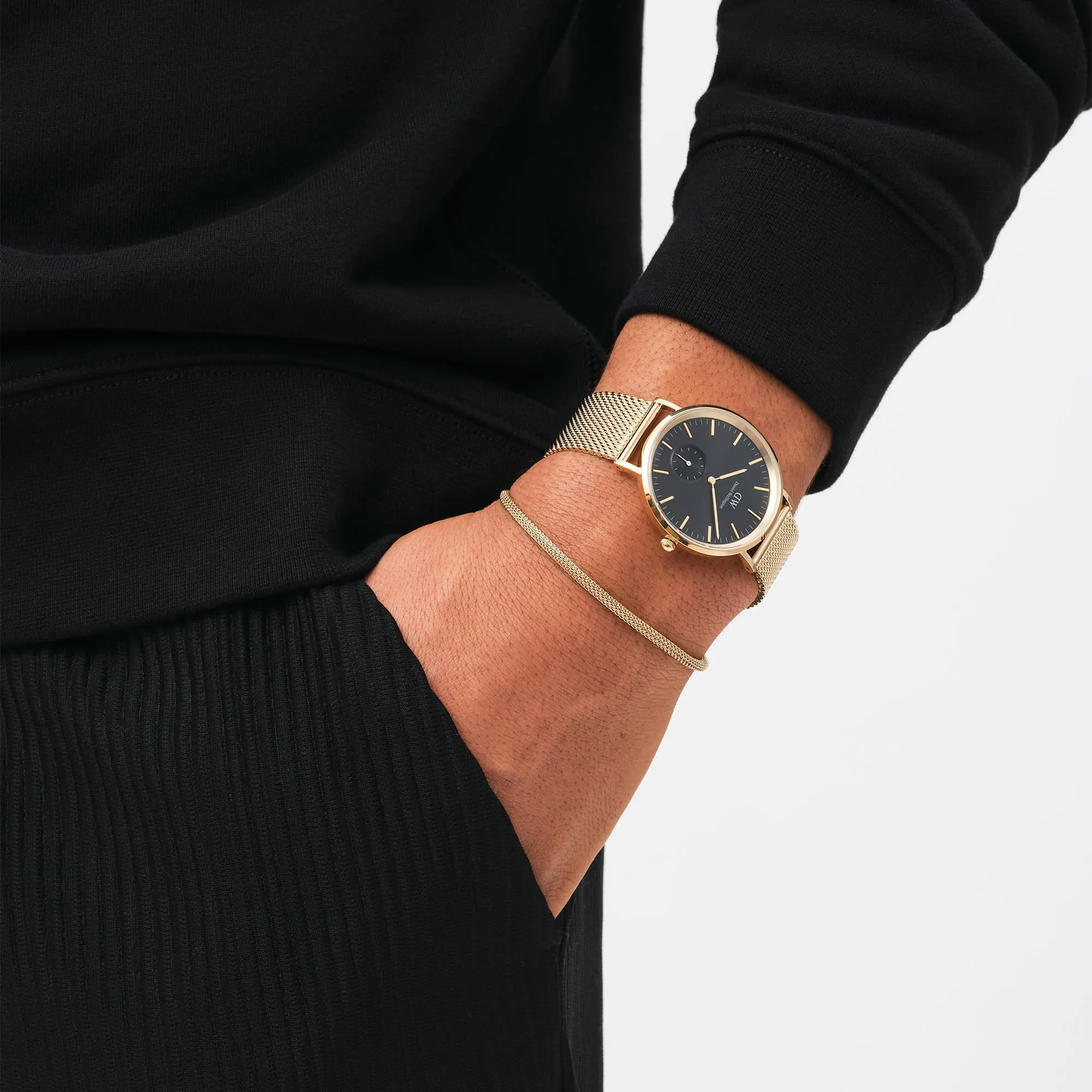 Tide Mesh Bracelet Evergold 2.8 Daniel Wellington