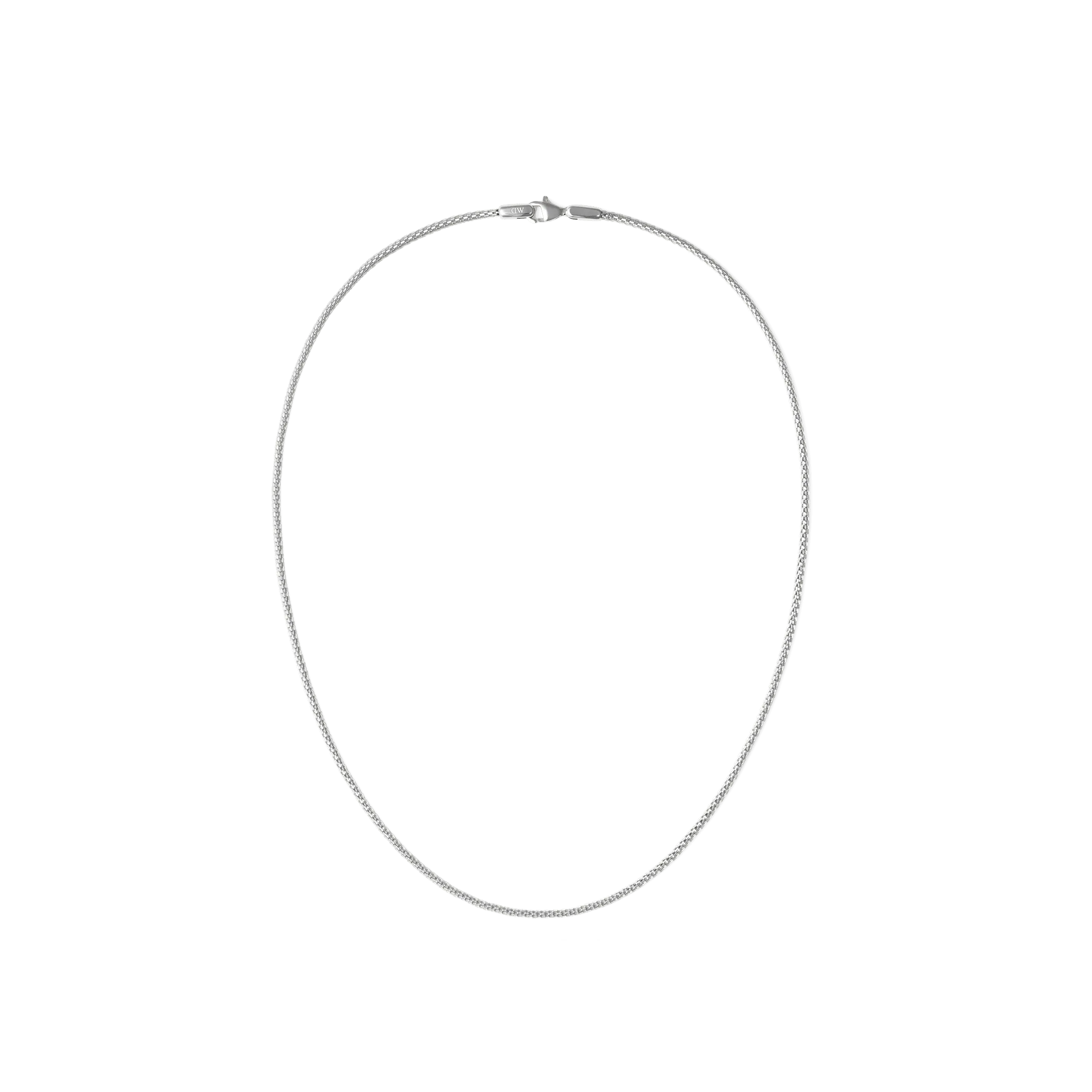 Tide Mesh Necklace Silver 1.8 Daniel Wellington