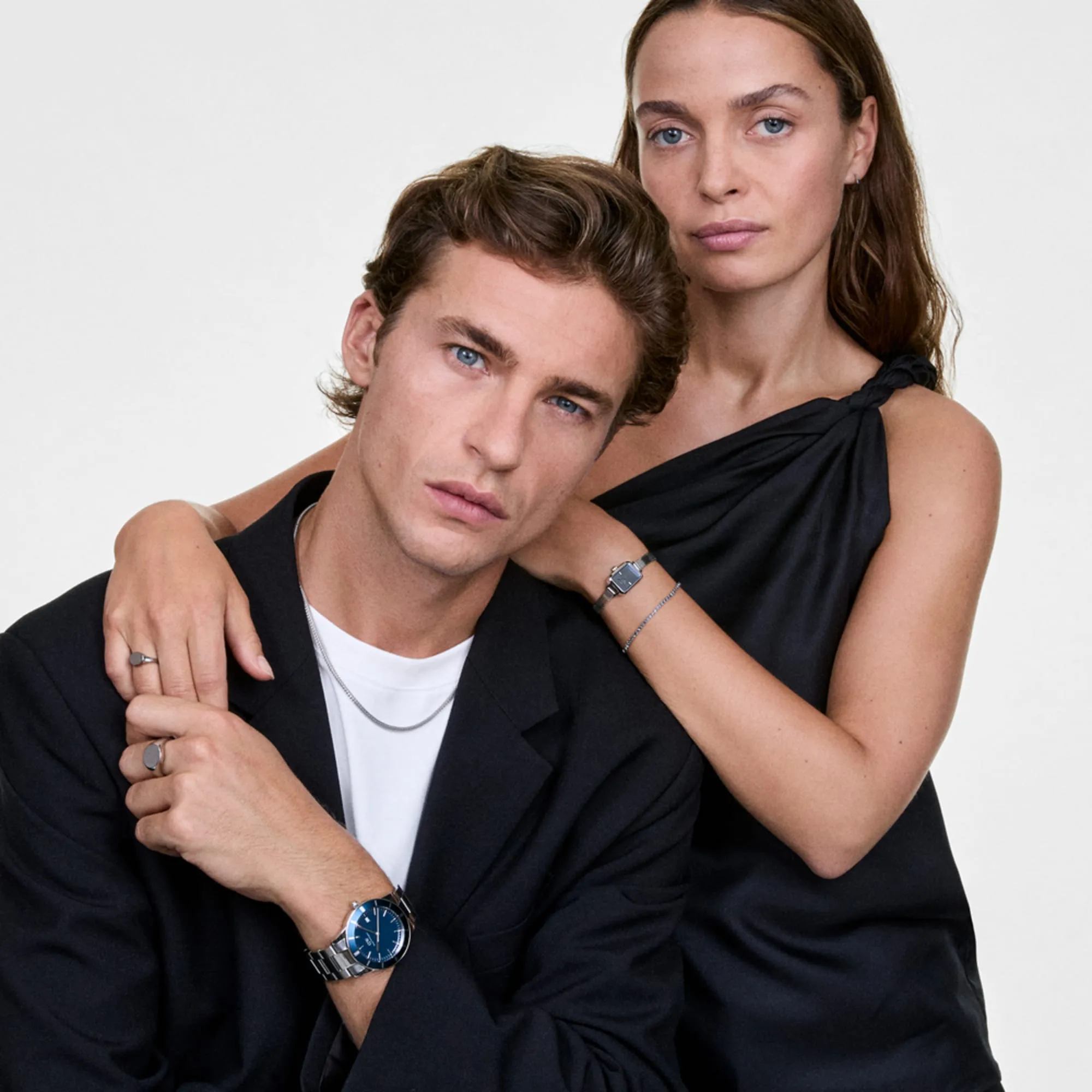 Tide Mesh Necklace Silver 1.8 Daniel Wellington
