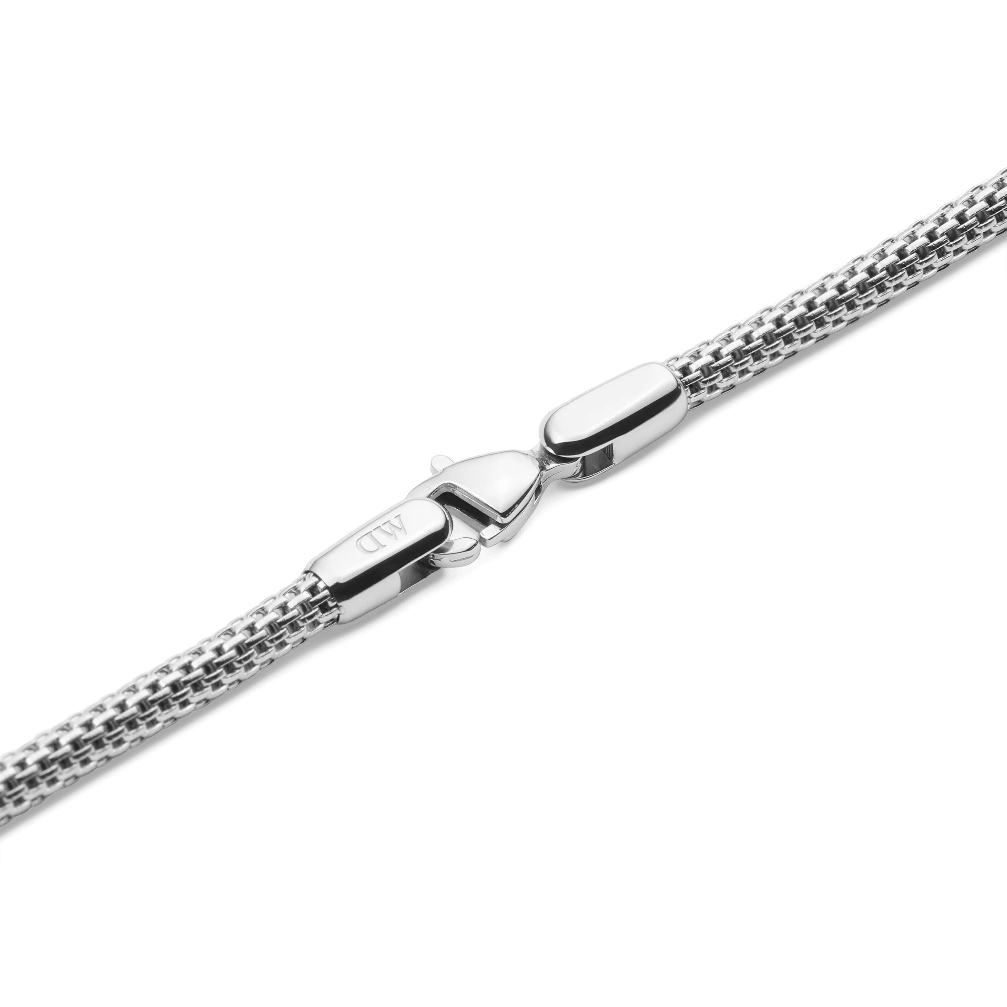 Tide Mesh Necklace Silver 2.8 Daniel Wellington