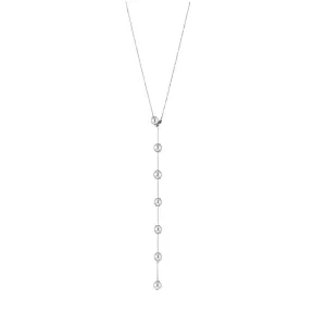 Transformable 18K Whitegold Necklace w. Akoya Pearls