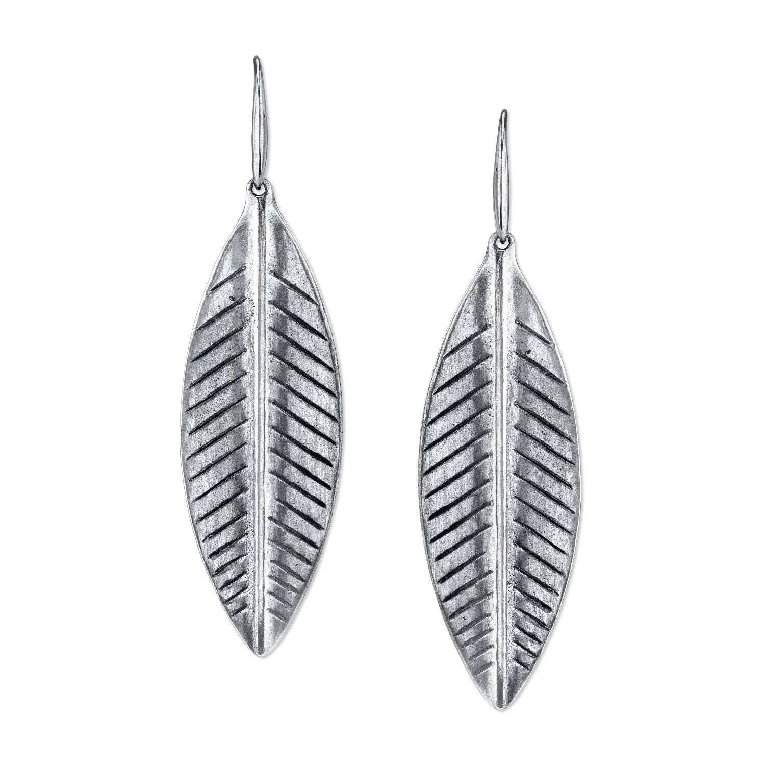 T.R.U. Leaf Drop Earrings 1928 Jewelry