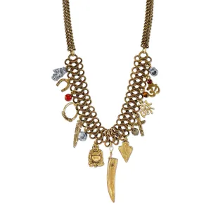 T.R.U. Lucky Charms  Vintage Chain Necklace 16"   3" Extender 1928 Jewelry