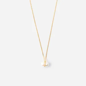 Twin Pearl S 18K Gold Necklace