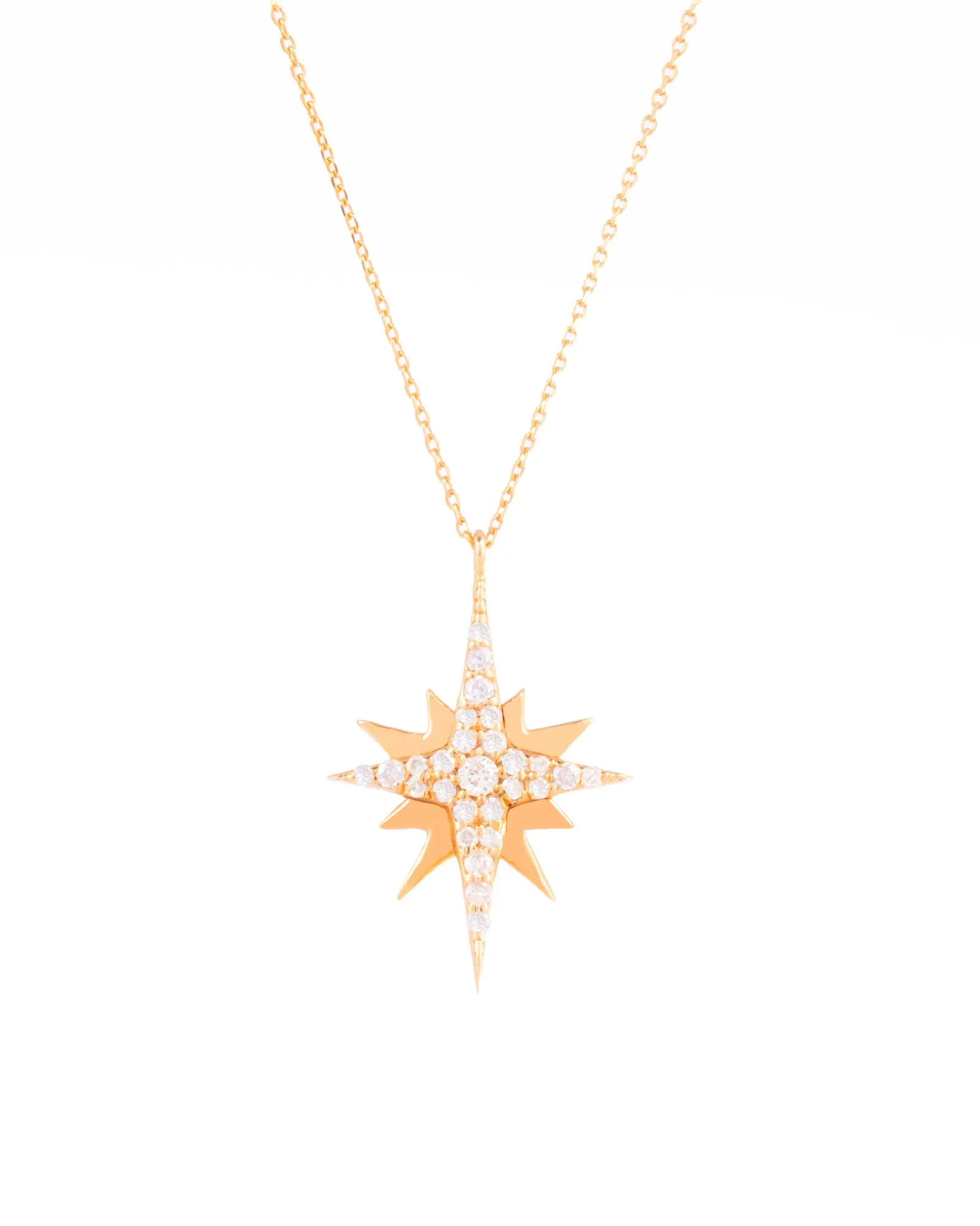 Twinkle 18K Gold, Whitegold or Rosegold Necklace w. Diamonds
