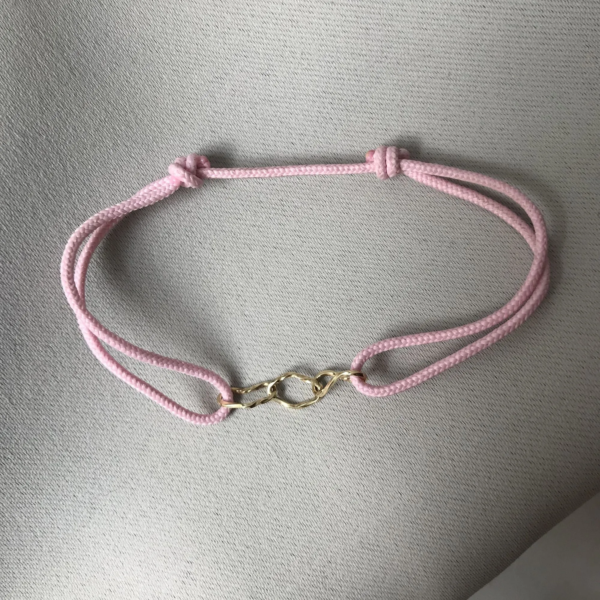 TWIST Dream 3 Link 14K Gold Bracelet w. Eco-cord