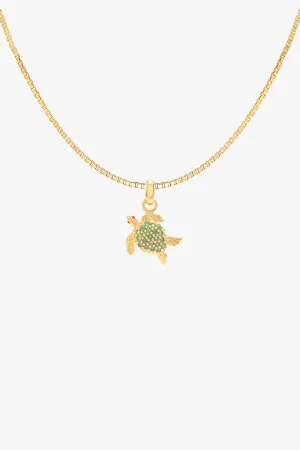 Under the sea turtle necklace gold plated Wildthings Collectables