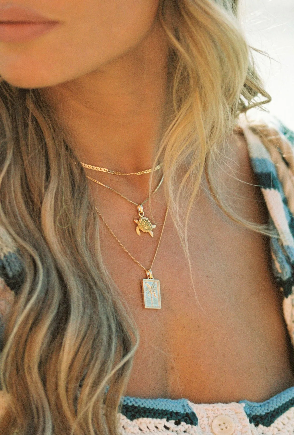 Under the sea turtle necklace gold plated Wildthings Collectables