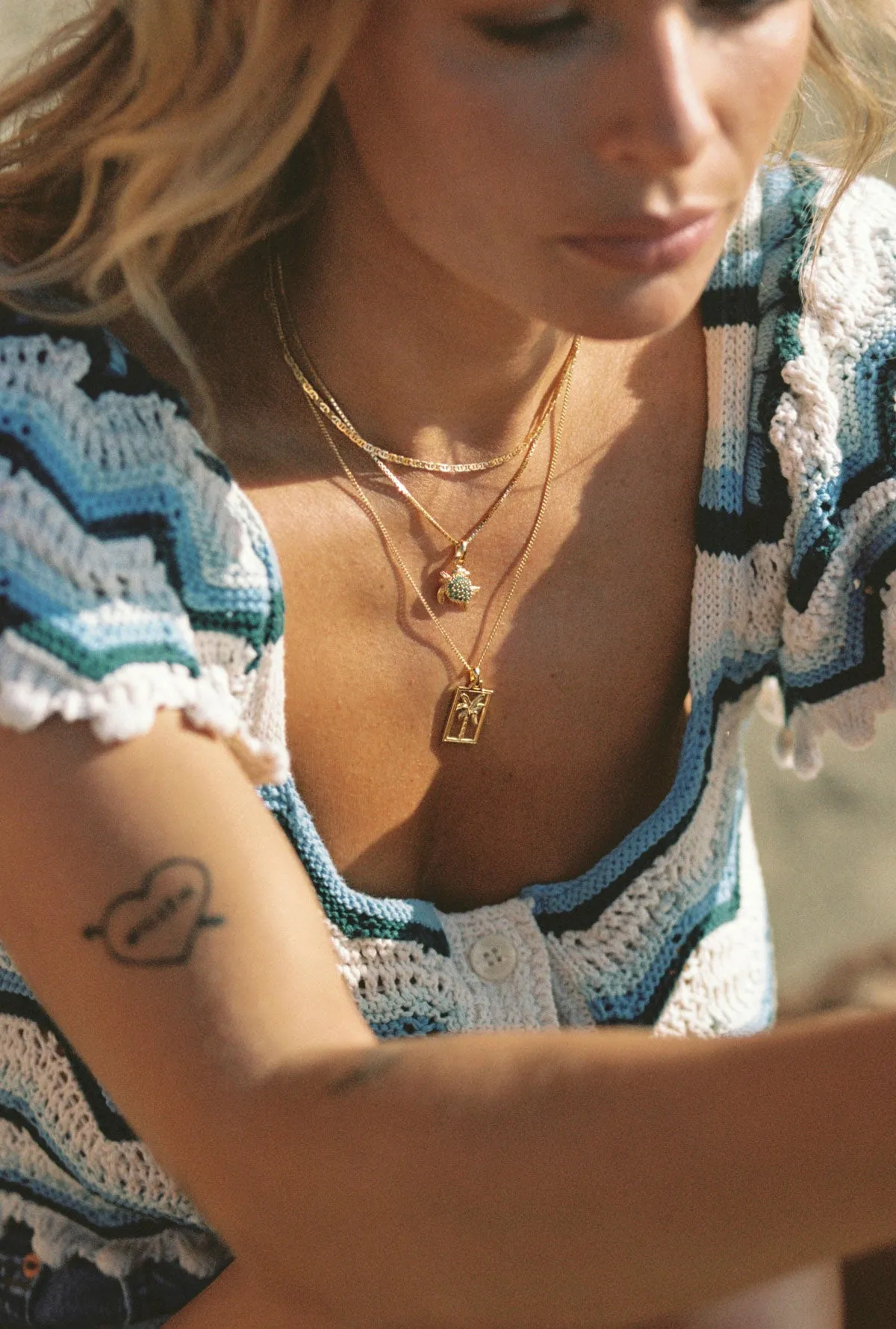 Under the sea turtle necklace gold plated Wildthings Collectables