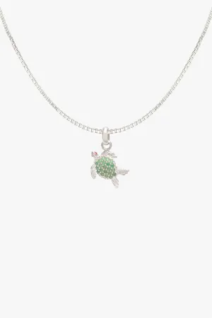Under the sea turtle necklace silver Wildthings Collectables
