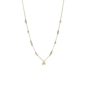 Unicorn 18K Gold Plated Necklace w. Rutile Quartz