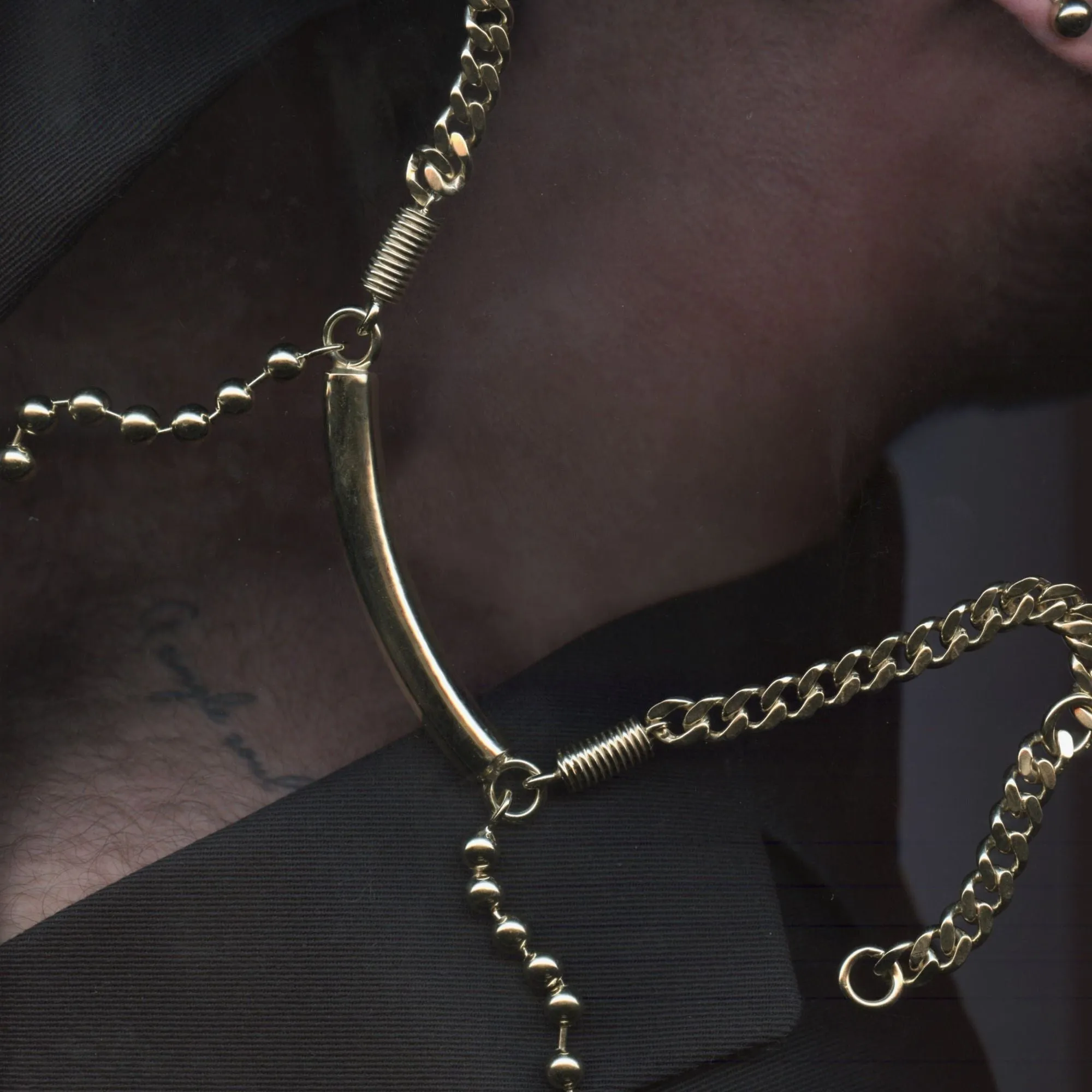 Unisex Choker Gold Plated