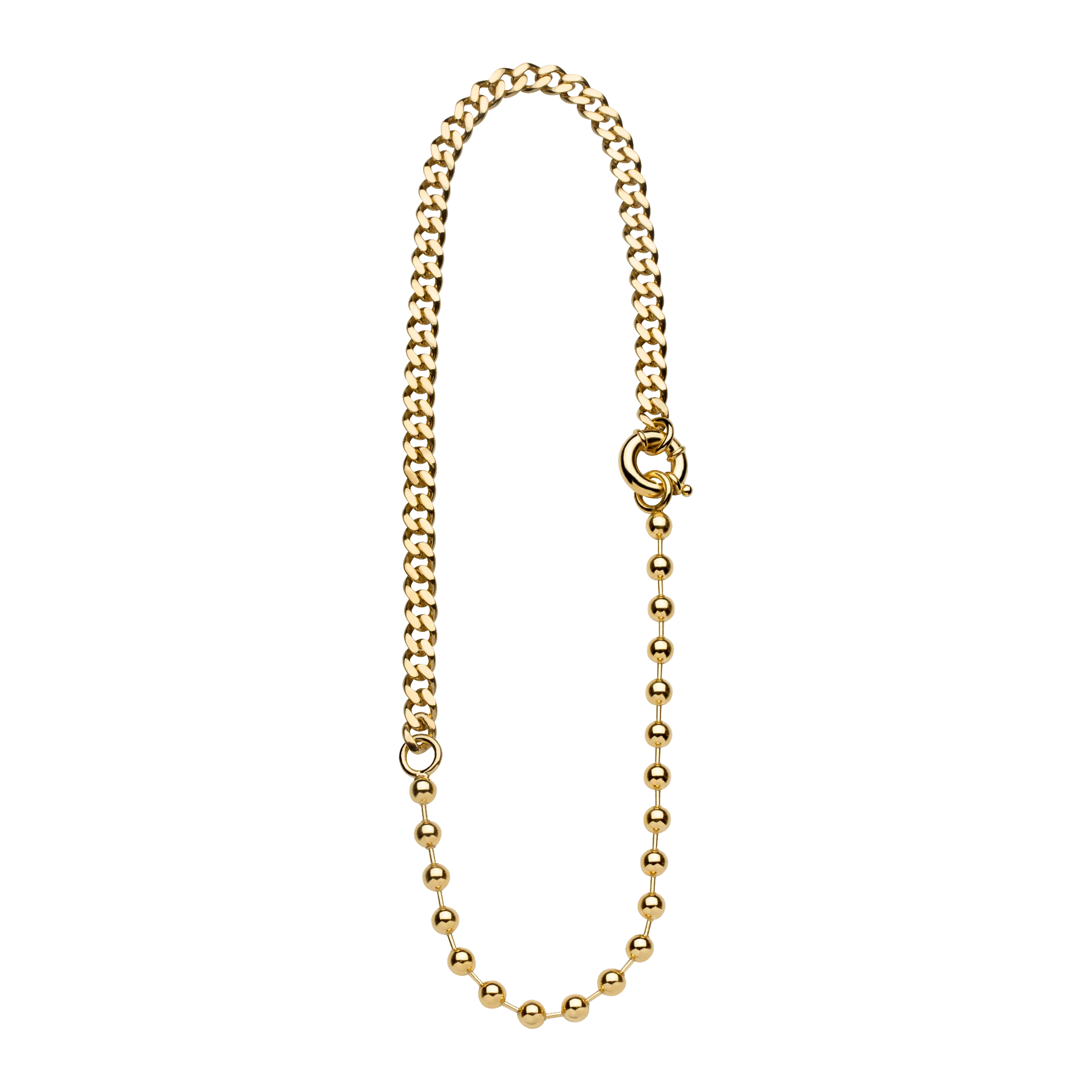 Unisex Necklace Gold Plated