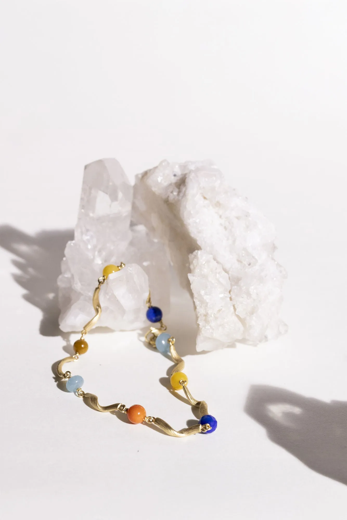 Vega Palette 18K Gold Bracelet w. Tiger's Eye