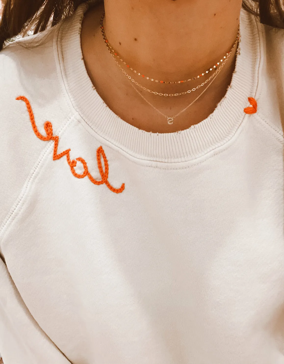 White Dimond Initial Necklace