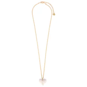 White Puffy Heart Necklace