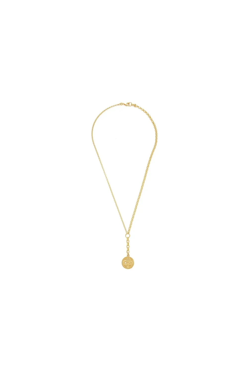 Wholeness Medium Mixed Belcher Extension Chain 18K Gold Necklace w. Diamond