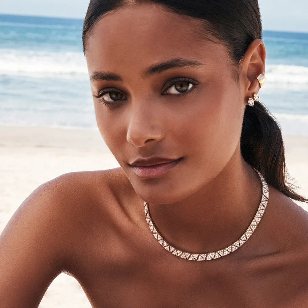 WIDE PAVE DIAMOND CLEO CHOKER Anita Ko