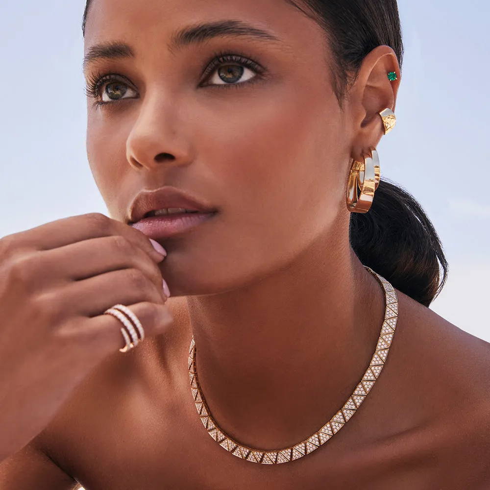 WIDE PAVE DIAMOND CLEO CHOKER Anita Ko