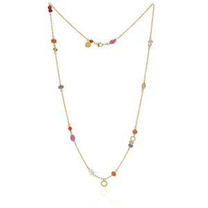 Wild Berry Limited edition 18K Gold Necklace w. Gemstones