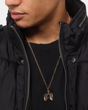 Wild For The Weekend All Hands Necklace Gold